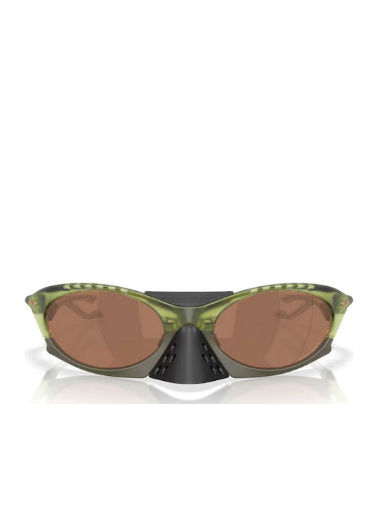 Oakley Plantaris Herren Sonnenbrille mit Grün Kunststoff Gestell und Braun Linse OO9437-03