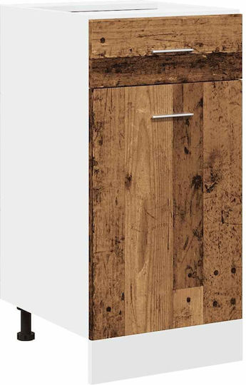 Set Dulapuri de Bucătărie Suspendate & de Podea cu Blat de Lucru Weathered Wood 260x46x207buc