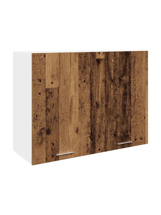 Комплект Кухненски Шкафове Висящи и Подови с плот за работа Weathered Wood 260x46x207бр