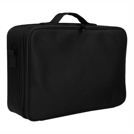 Fabric Cosmetic Case Black H12xW40xD28cm