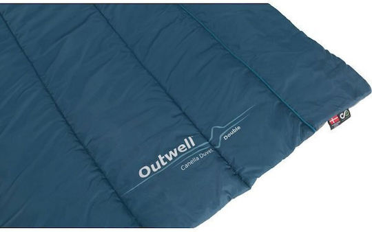 Outwell Пухено Куинсайз 220x200бр Син 180 г/м²Gsm