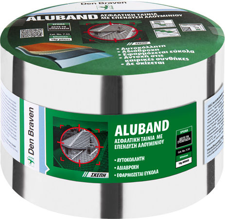 Bostik Den Braven ALUBAND Silver Bitumen Tape with Aluminium Coating 3220101191
