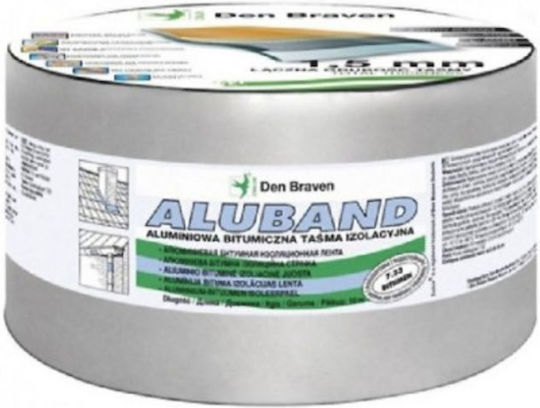 Bostik Den Braven ALUBAND Silver Bitumen Tape with Aluminium Coating 3220101191