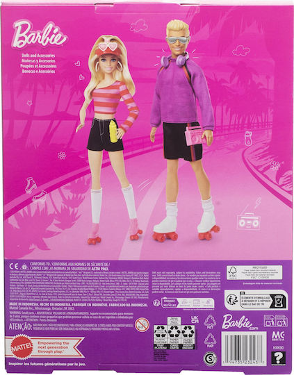 Barbie Fashionistas Кукла Фешънисти Барби и Кен Скейтъри за 3+ години+ години 29см.