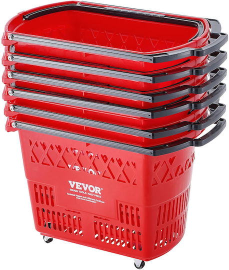 Vevor Shopping Basket Red