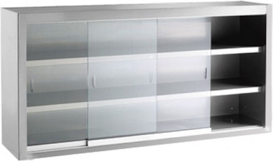 Niki Inox Suport pentru pahare și farfurii 30x115x70cm.