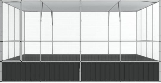 vidaXL 172588 Cușcă din Oțel Galvanizat pentru păsări 418bucx414bucx212buccm.