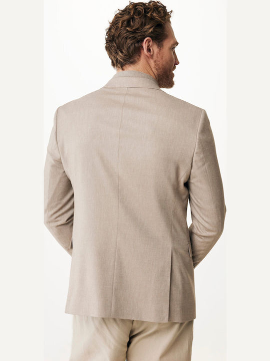 Men's Suit Jacket Beige