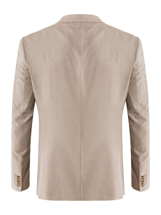 Men's Suit Jacket Beige