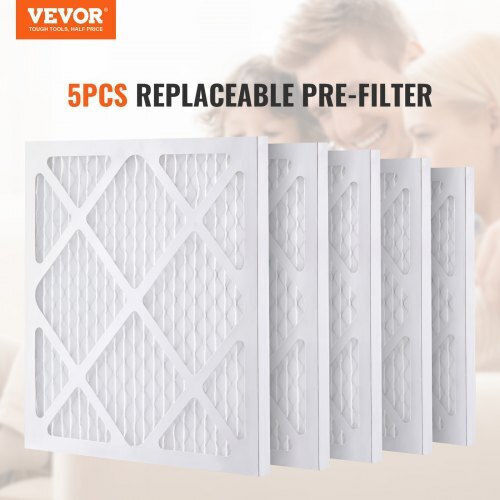 Vevor Pre-Filter Protectors 5 Pack 15.75'' X 15.75'' High Efficiency Air Filter Replacement Stage 1 Filters Compatible with Bluedri & Vevor Scrubber Air Cleaners Water Damage Restoration Equipment