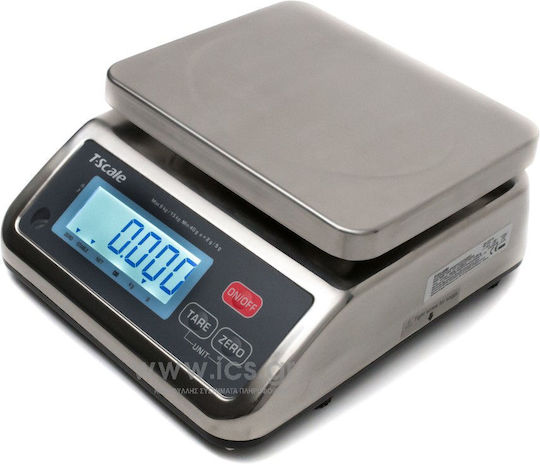 ICS T-Scale Elektronisch mit einer Wiegekapazität von 6kg und einer Unterteilung von 2gr