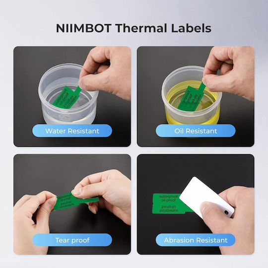 Niimbot 100 Αυτοκόλλητες Ετικέτες σε Ρολό για Εκτυπωτή Ετικετών 25x38mm