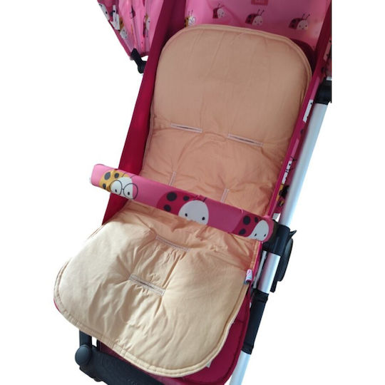 So Sweet Line Stroller Seat Liner Double Sided Beige