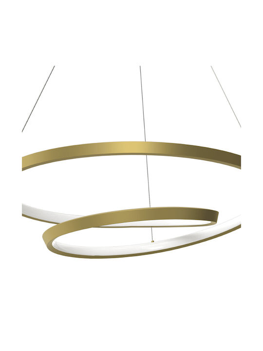 Eko Light Lucerno 48w 230v Gold Pendant Light Gold Rail