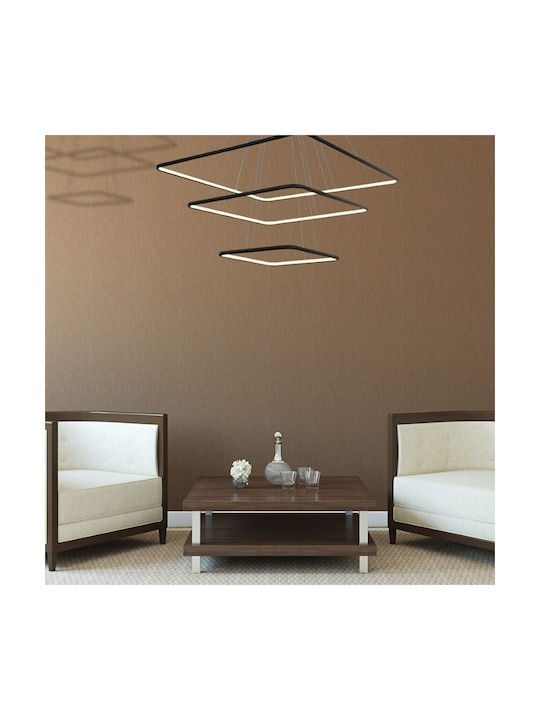 Eko Light Κρεμαστό Φωτιστικό Μαύρο LED με Σχοινί