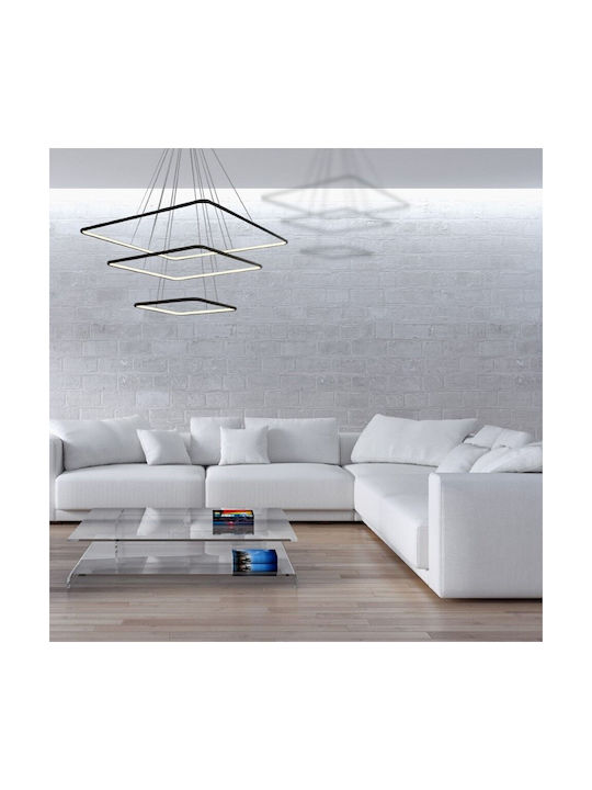 Eko Light Κρεμαστό Φωτιστικό Μαύρο LED με Σχοινί