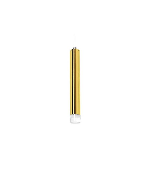 Eko Light Goldie Ρυθμιζόμενο Κρεμαστό Φωτιστικό Χρυσό LED Ράγα