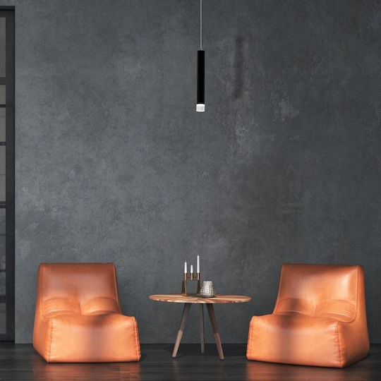Eko Light Carbon Κρεμαστό Φωτιστικό Μαύρο LED