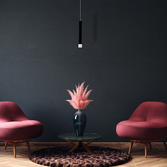 Eko Light Carbon Κρεμαστό Φωτιστικό Μαύρο LED