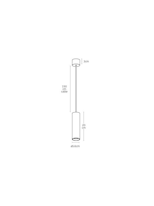 VK Lighting Pendant Light Bronze with Socket GU10