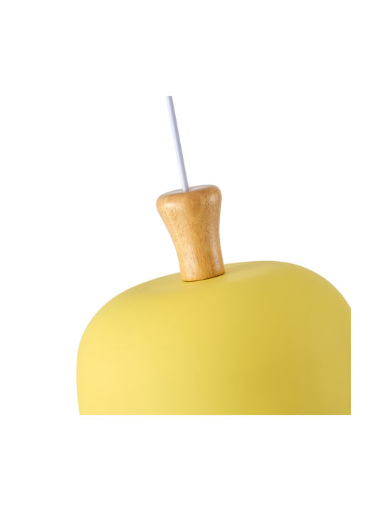 Eurolamp Simplico Pendant Light Yellow 27x130cm