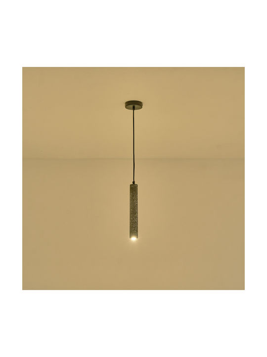 Eurolamp Salpico Pendant Light Black with Socket GU10 4.5x4.5x30cm