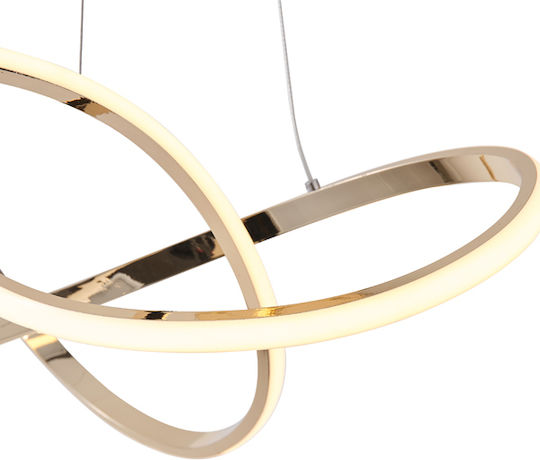 Eurolamp Saturn LED Κρεμαστό Φωτιστικό Χρυσό 6x6εκ. Eurolamp Saturn LED Κρεμαστό Φωτιστικό Χρυσό 6x6εκ.
