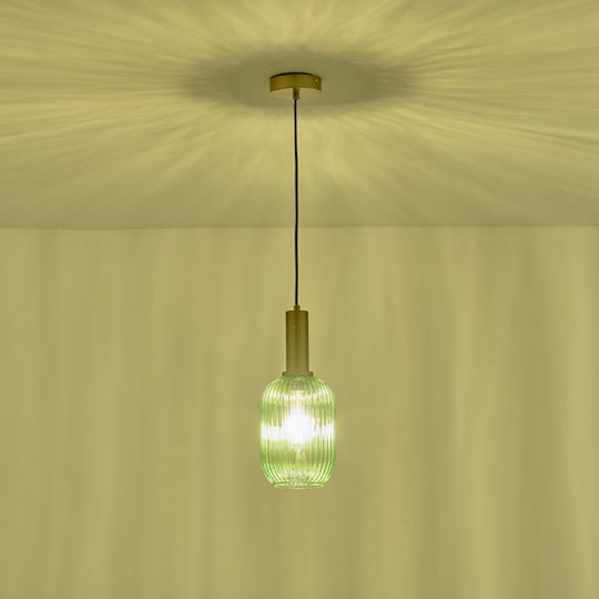 Eurolamp Topaz Hängelampe Grün 13x20x120cm