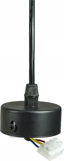 Eco Light Lustră Negru cu Dulie GU10