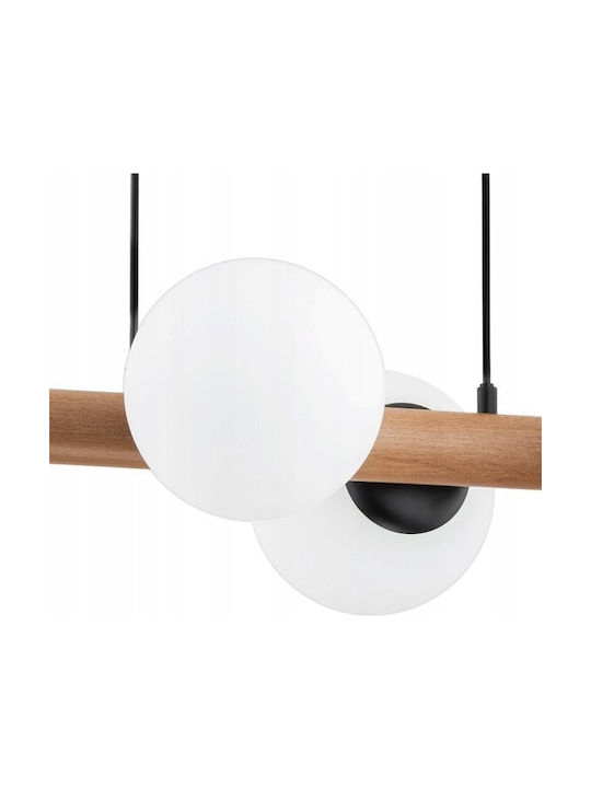 Alfa Pendant Light Brown for 4 Bulbs E14, E.14