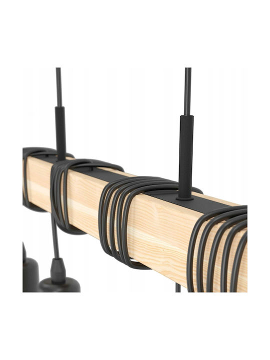 Eglo 43512 Pendant Ceiling Light Townshend 4xe27 60w 230v FSC Certified