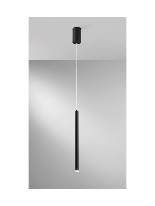 Fan Europe Led-Pype-S1-Ner Pendant Light Black 41x200cm