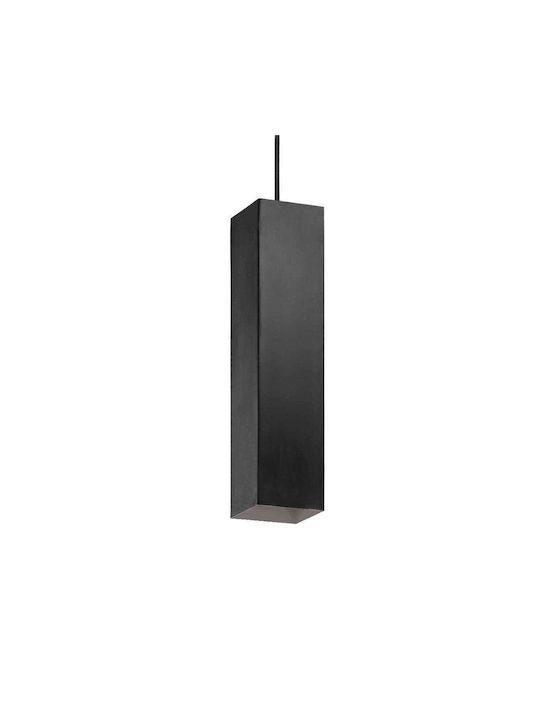 Ideal Lux Sky Κρεμαστό Φωτιστικό Μαύρο με Ντουί GU10 6x6x30εκ.