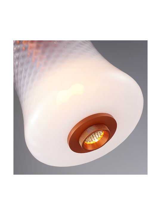 Sun Light Κρεμαστό Φωτιστικό Ροζ LED 15x15x15εκ.