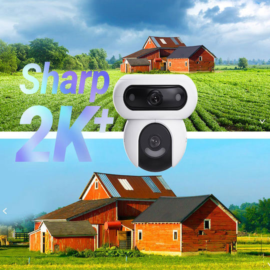 Ezviz H90 Dual 2K⁺ IP Cameră de Supraveghere Wi-Fi Full HD+ 4MP Rezistentă la apă cu Comunicare Bidirecțională și Lentilă 2.8mm
