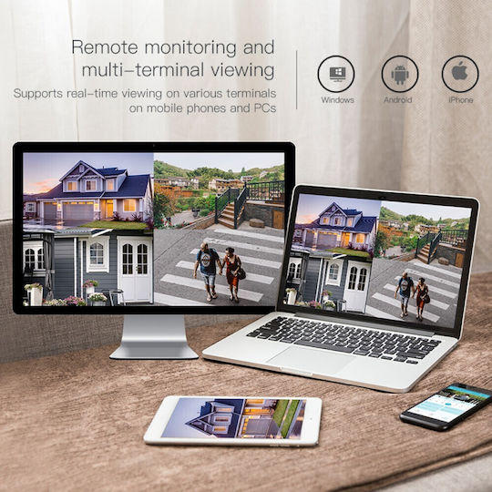 Vstarcam CS58Q-uV IP Камера за наблюдение Wi-Fi Full HD+ 4MP Водоустойчива с Двупосочна Комуникация и Обектив 4мм