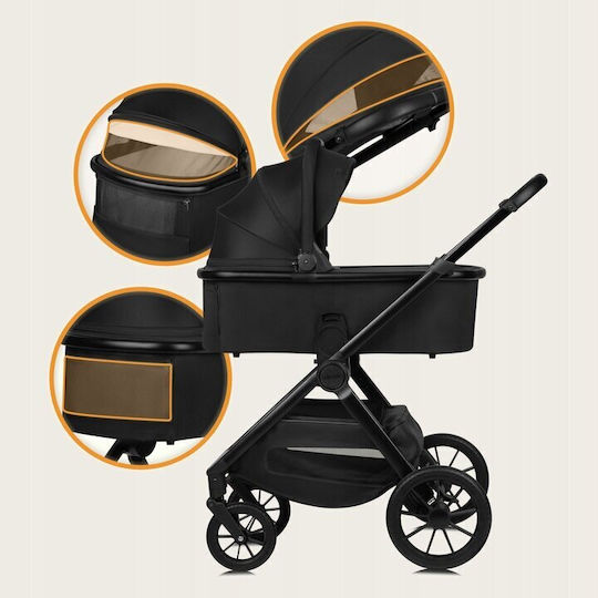 Lionelo Layla Verstellbar 3 in 1 Baby Kinderwagen Geeignet für Neugeborene Brown Rust