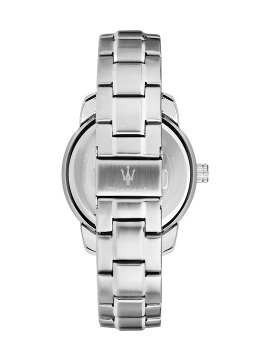 Maserati Successo Ceas Barbati 42mm Baterie cu Brățară Din Metal Argintie