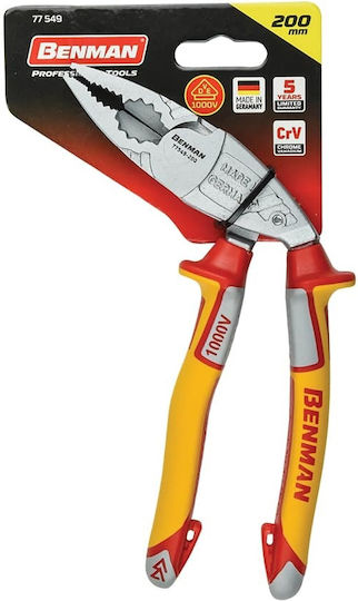 Benman Plier Angled Electrician Angular Powergrip Length 200mm