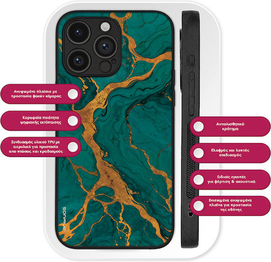 Калъф Sonique Marble Series за OnePlus 10T Зелен