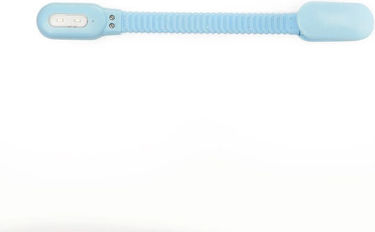 Kikkerland Rechargeable Reading Light Book Light LED with Clip Blue