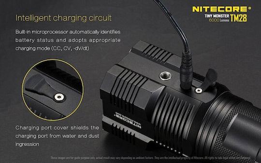 NiteCore Επαναφορτιζόμενος Φακός LED IPX8 με Μέγιστη Φωτεινότητα 6000lm