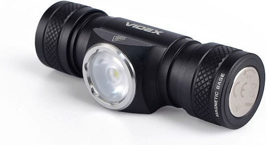 Videx Επαναφορτιζόμενος Φακός Κεφαλής LED IP68 με Μέγιστη Φωτεινότητα 1200lm