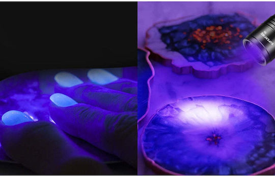 Superfire Wiederaufladbarer LED UV Taschenlampe A5