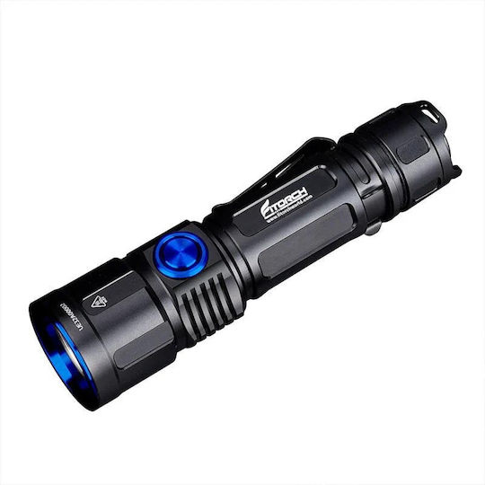 Fitorch Rechargeable Flashlight LED IPX8 with Maximum Brightness 2600lm EC30 Black