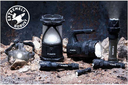 Varta Headlamp LED IP67 with Maximum Brightness 350lm Indestructible H20 Pro 10pcs Black