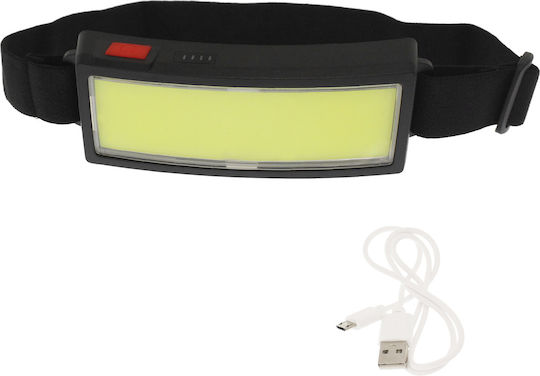Rechargeable Headlamp LED IP65 with Maximum Brightness 800lm ΤΜ-G14 Embedded Black