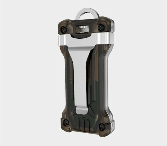 Armytek Rechargeable Keychain Flashlight LED IP67 with Maximum Brightness 200lm Zippy Grey Onyx Gray