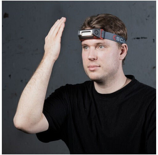 Scangrip Rechargeable Headlamp LED IP65 with Maximum Brightness 250lm i-Match 3