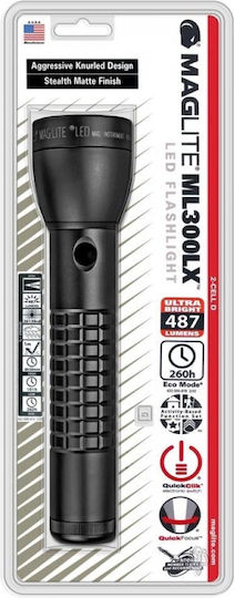 Maglite Επαναφορτιζόμενος Φακός LED IPX4 με Μέγιστη Φωτεινότητα 487lm ML300LX-S2CC6
